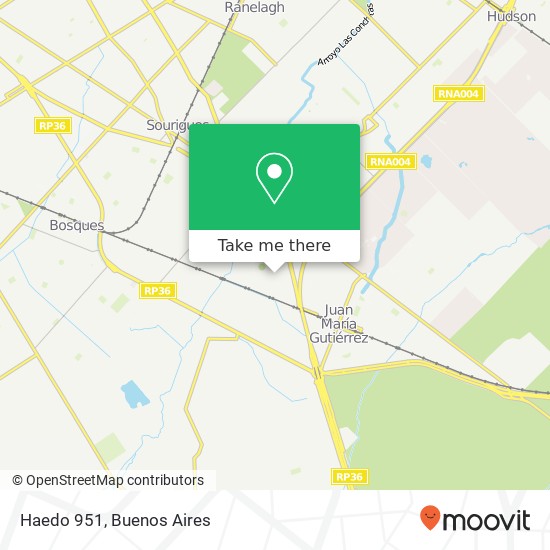 Haedo 951 map