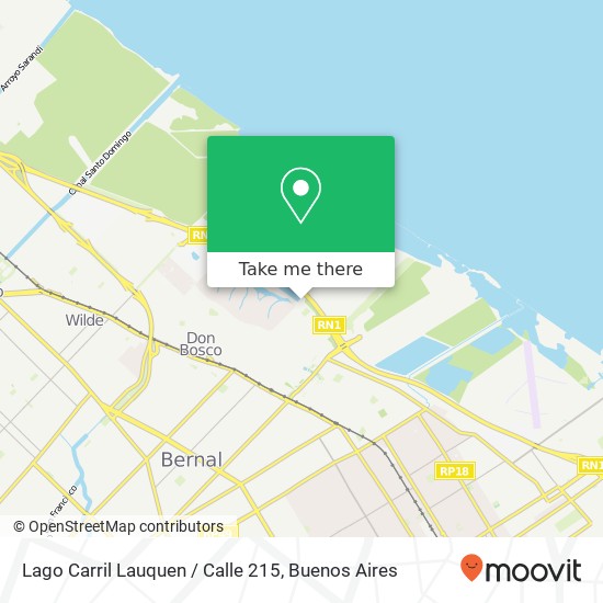 Mapa de Lago Carril Lauquen / Calle 215