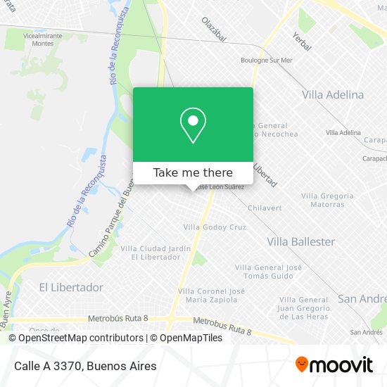 Calle A 3370 map