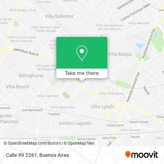 Calle 99 2261 map