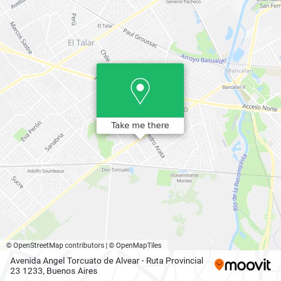 Avenida Angel Torcuato de Alvear - Ruta Provincial 23 1233 map
