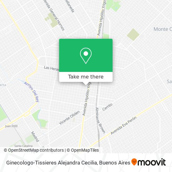 Mapa de Ginecologo-Tissieres Alejandra Cecilia