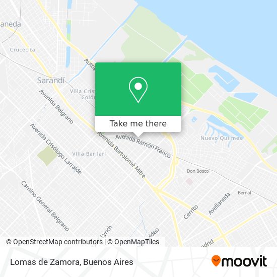 Lomas de Zamora map