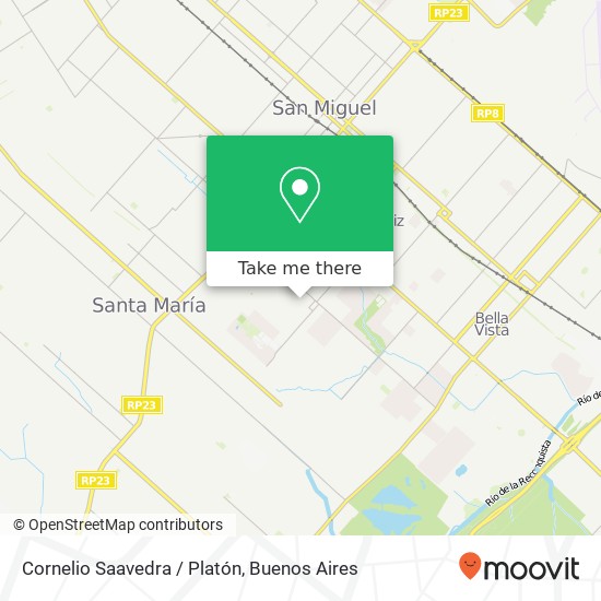 Cornelio Saavedra / Platón map