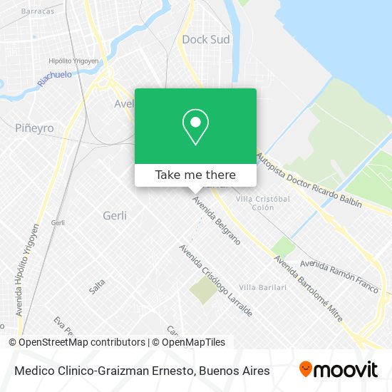 Medico Clinico-Graizman Ernesto map