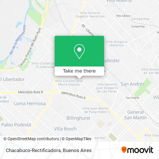 Chacabuco-Rectificadora map
