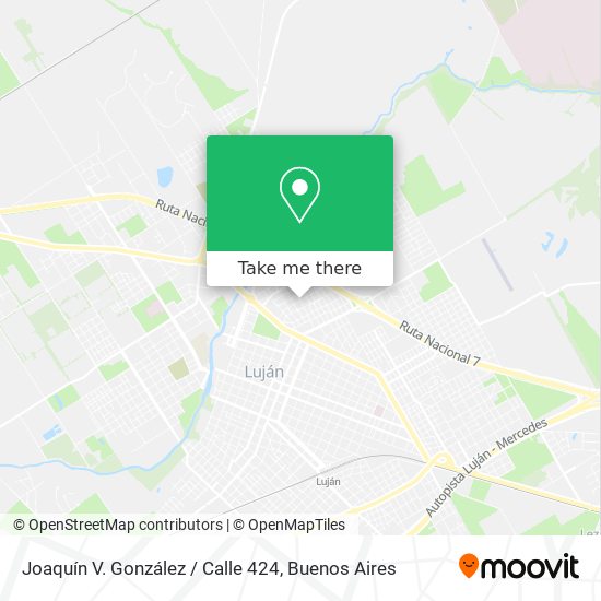 Joaquín V. González / Calle 424 map