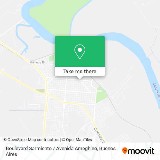 Boulevard Sarmiento / Avenida Ameghino map