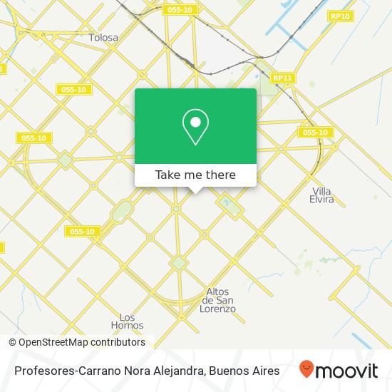 Profesores-Carrano Nora Alejandra map