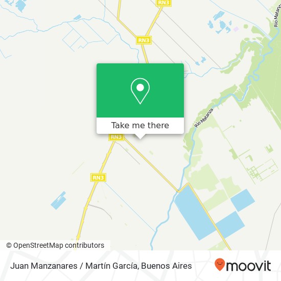 Juan Manzanares / Martín García map