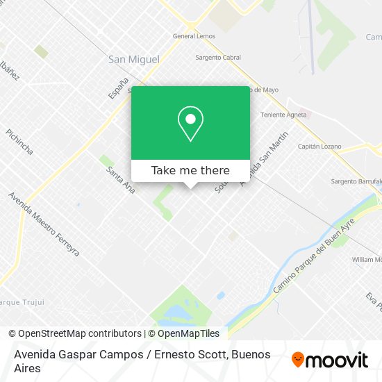 Mapa de Avenida Gaspar Campos / Ernesto Scott