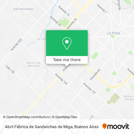 Abril Fábrica de Sandwiches de Miga map