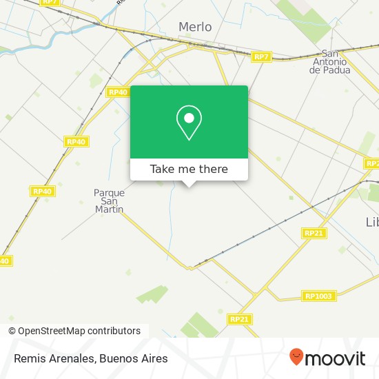 Remis Arenales map