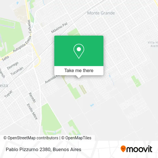 Mapa de Pablo Pizzurno 2380