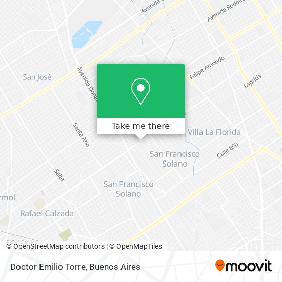 Doctor Emilio Torre map