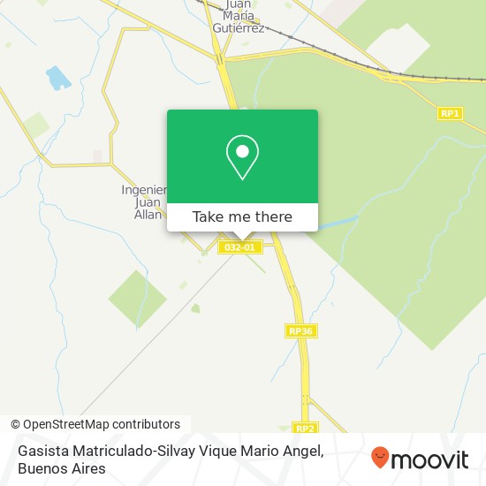 Mapa de Gasista Matriculado-Silvay Vique Mario Angel