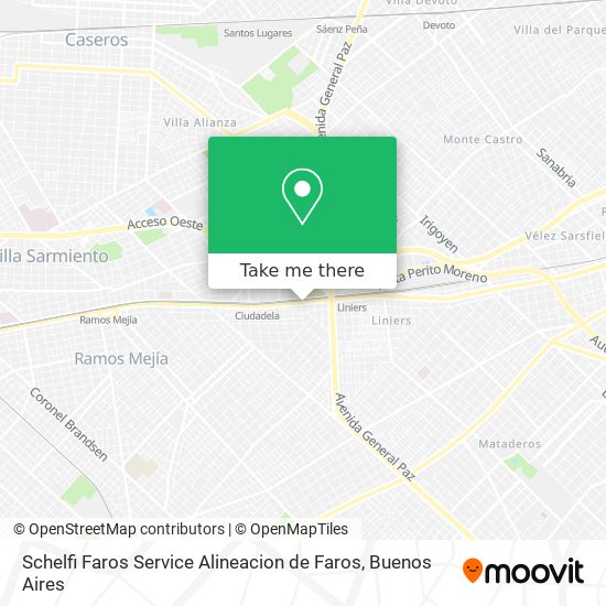 Schelfi Faros Service Alineacion de Faros map