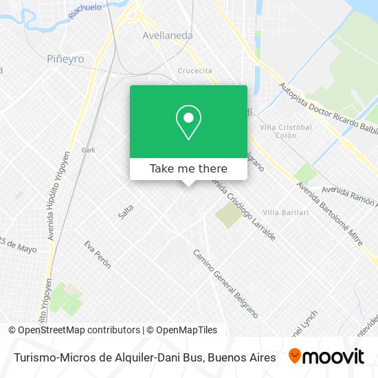 Mapa de Turismo-Micros de Alquiler-Dani Bus