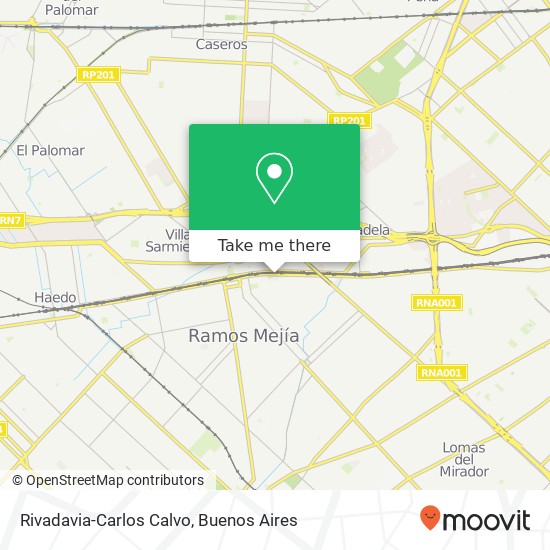 Mapa de Rivadavia-Carlos Calvo