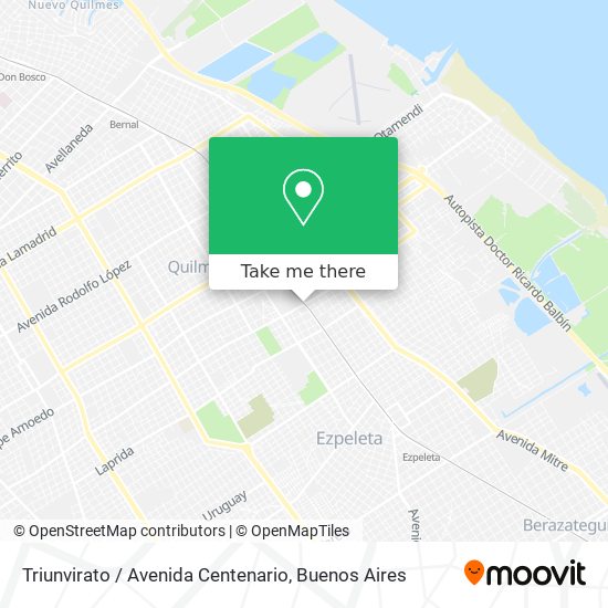 Triunvirato / Avenida Centenario map