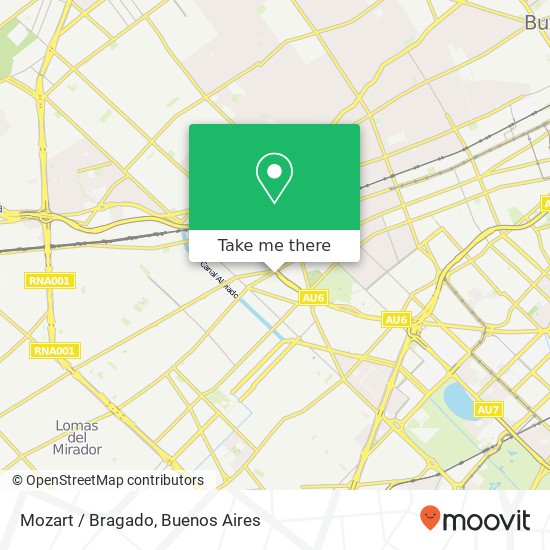 Mozart / Bragado map