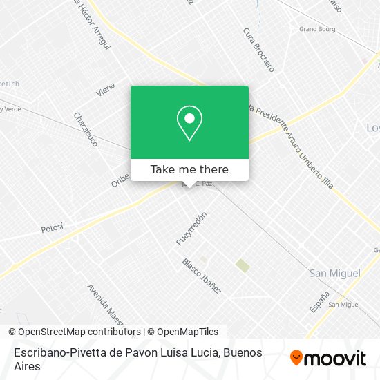 Escribano-Pivetta de Pavon Luisa Lucia map