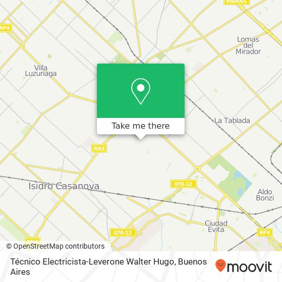 Mapa de Técnico Electricista-Leverone Walter Hugo