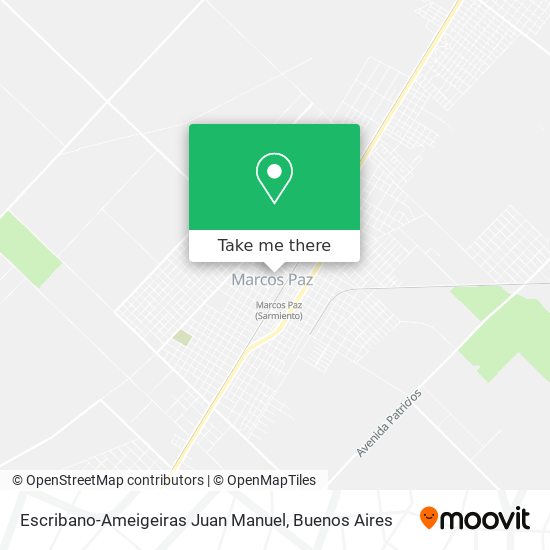 Mapa de Escribano-Ameigeiras Juan Manuel