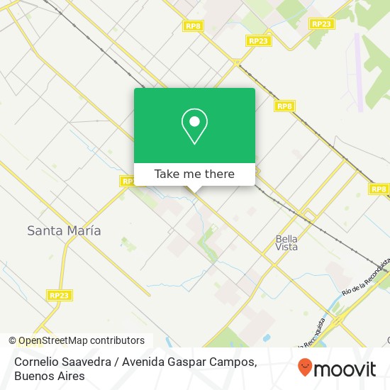 Cornelio Saavedra / Avenida Gaspar Campos map