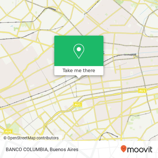 BANCO COLUMBIA map