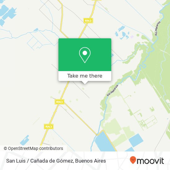 Mapa de San Luis / Cañada de Gómez