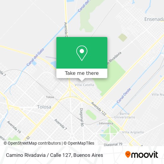Camino Rivadavia / Calle 127 map