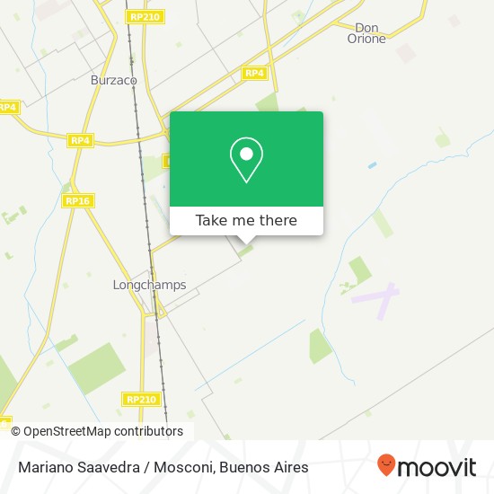 Mariano Saavedra / Mosconi map
