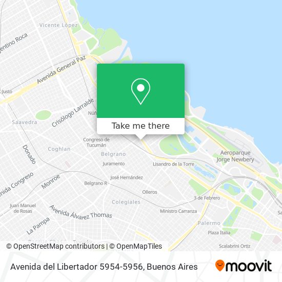 Avenida del Libertador 5954-5956 map
