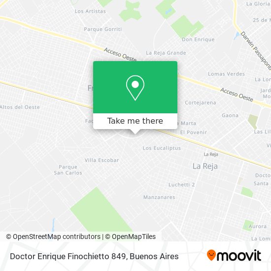 Doctor Enrique Finochietto 849 map