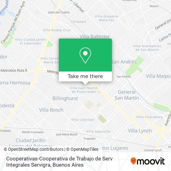 Cooperativas-Cooperativa de Trabajo de Serv Integrales Servigra map