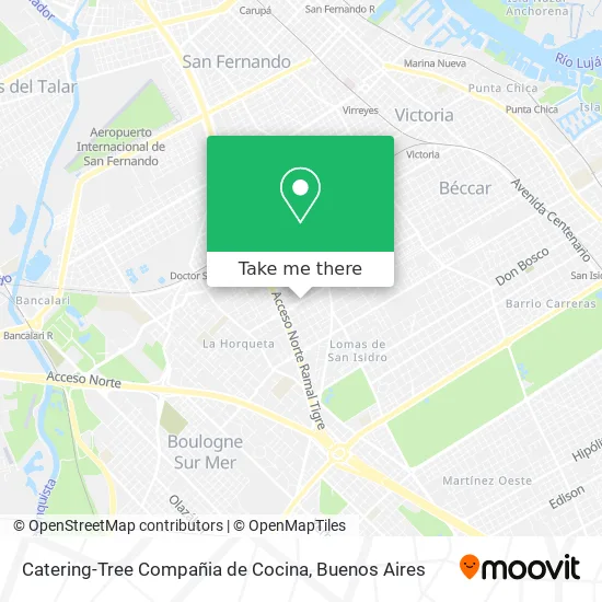 Mapa de Catering-Tree Compañia de Cocina