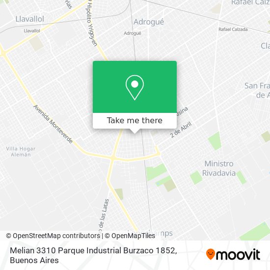 Melian 3310 Parque Industrial Burzaco 1852 map