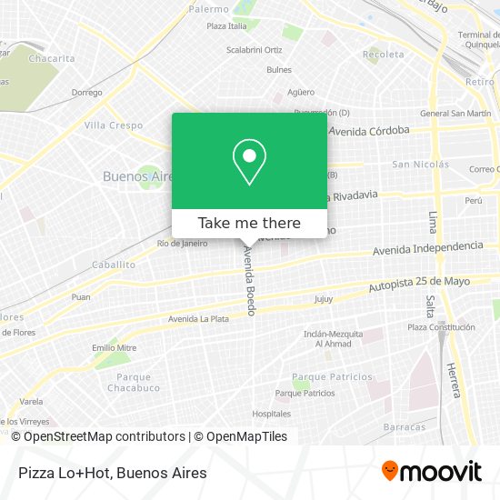 Pizza Lo+Hot map