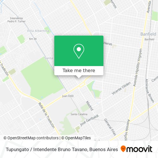 Mapa de Tupungato / Intendente Bruno Tavano