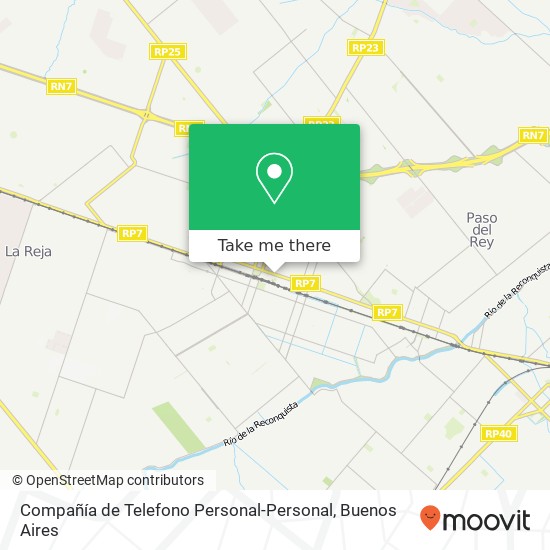 Compañía de Telefono Personal-Personal map