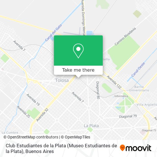 Club Estudiantes de la Plata map