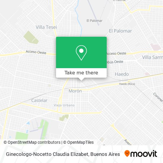 Ginecologo-Nocetto Claudia Elizabet map