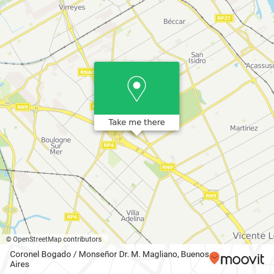 Coronel Bogado / Monseñor Dr. M. Magliano map