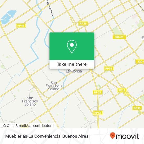Mapa de Mueblerias-La Conveniencia