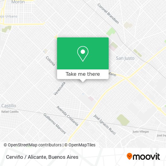 Cerviño / Alicante map