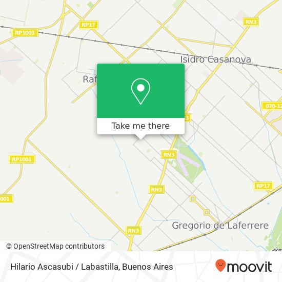 Hilario Ascasubi / Labastilla map