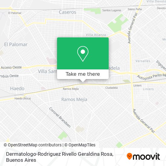 Dermatologo-Rodriguez Rivello Geraldina Rosa map