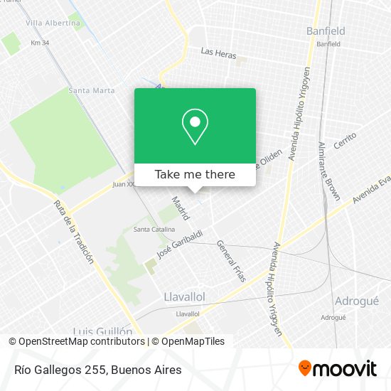 Río Gallegos 255 map