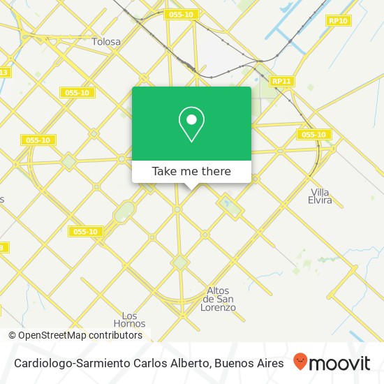 Cardiologo-Sarmiento Carlos Alberto map
